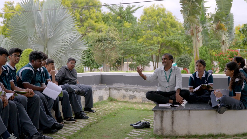 Outdoor learning on campus